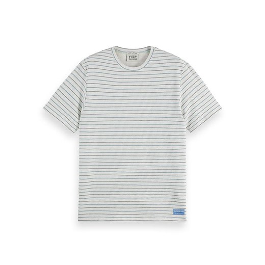 Scotch &amp; Soda Koszulka w kolorze biało-niebiesko-zielonym ze sklepu Limango Polska w kategorii T-shirty męskie - zdjęcie 183879514