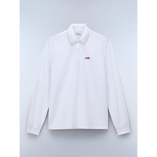 Napapijri Koszulka polo w kolorze białym ze sklepu Limango Polska w kategorii T-shirty męskie - zdjęcie 183879670