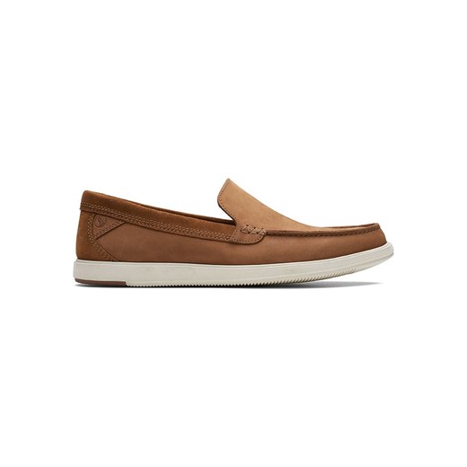 Clarks Skórzane mokasyny &quot;Bratton&quot; w kolorze jasnobrązowym ze sklepu Limango Polska w kategorii Mokasyny męskie - zdjęcie 183879693
