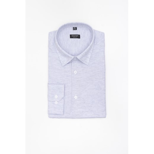KOSZULA FORMENTO 3285D DŁUGI RĘKAW CUSTOM FIT BŁĘKITNA Z BAWEŁNĄ ze sklepu Recman w kategorii Koszule męskie - zdjęcie 183879940