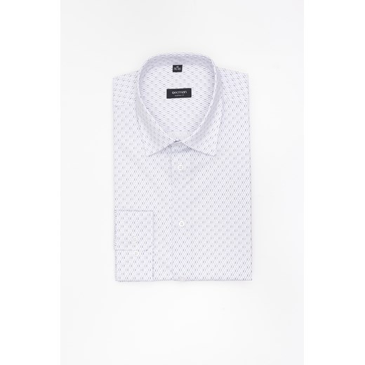 KOSZULA COLINE 3302T DŁUGI RĘKAW CUSTOM FIT SZARA Z BAWEŁNY ze sklepu Recman w kategorii Koszule męskie - zdjęcie 183879982