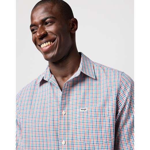 WRANGLER MĘSKA KOSZULA WRANGLER SS 1 PKT SHIRT RED MULTI CHECK 112364050 Wrangler XL YouNeedit.pl