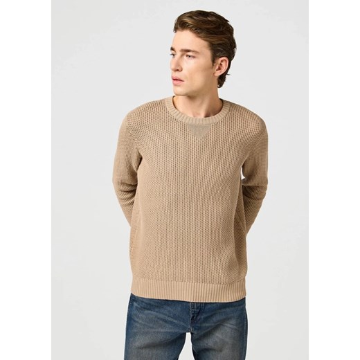 WRANGLER MĘSKA SWETER WRANGLER CREWNECK SWEATER TIMBERWOLF 112364321 ze sklepu YouNeedit.pl w kategorii Swetry męskie - zdjęcie 183880322
