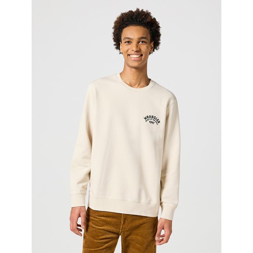 MESKA BLUZA WRANGLER CREWNECK SWEATSHIRT VINTAGE WHITE 112357321 ze sklepu YouNeedit.pl w kategorii Bluzy męskie - zdjęcie 183880403