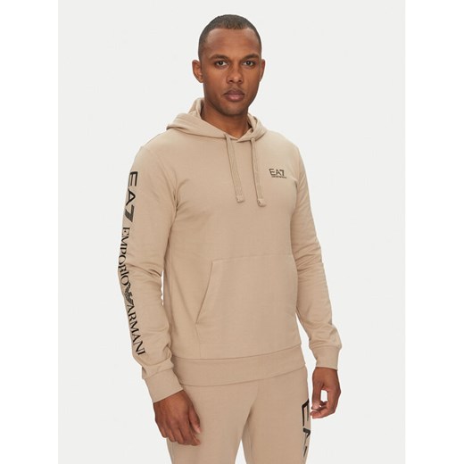 EA7 Emporio Armani Bluza 7M000569 AF13512 M1013 Beżowy Regular Fit ze sklepu MODIVO w kategorii Bluzy męskie - zdjęcie 183882734