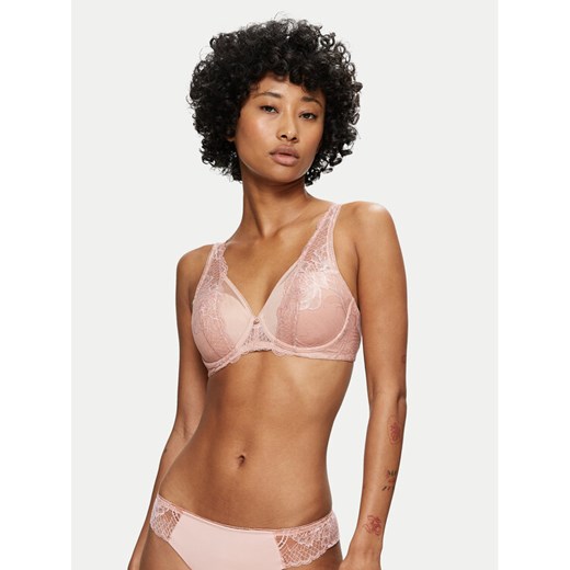 Triumph Biustonosz z fiszbiną Wild Peony Florale 10209627 Różowy ze sklepu MODIVO w kategorii Biustonosze - zdjęcie 183882764