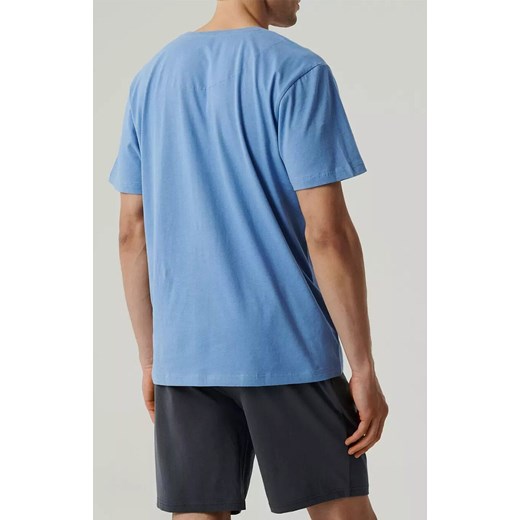 Atlantic bawełniana piżama męska NMP-379-NIE_GRF, Kolor niebiesko-grafitowy, Rozmiar S, ATLANTIC ze sklepu Intymna w kategorii Piżamy męskie - zdjęcie 183884434