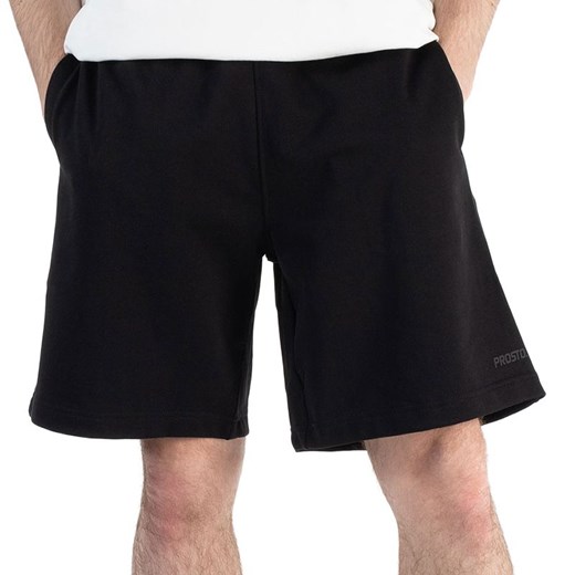 Spodenki męskie Prosto Sweat Shorts Myst KL251MPAN6023  - czarne ze sklepu streetstyle24.pl w kategorii Spodenki męskie - zdjęcie 183884553