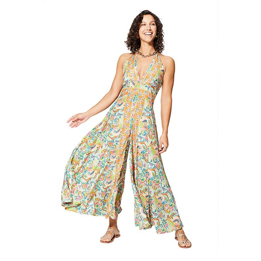 Aller Simplement Kombinezon w kolorze jasnozielono-pomarańczowym ze sklepu Limango Polska w kategorii Kombinezony damskie - zdjęcie 183884580