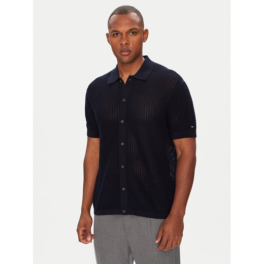 Tommy Hilfiger Koszula MW0MW39530 Granatowy Regular Fit ze sklepu MODIVO w kategorii Koszule męskie - zdjęcie 183885454