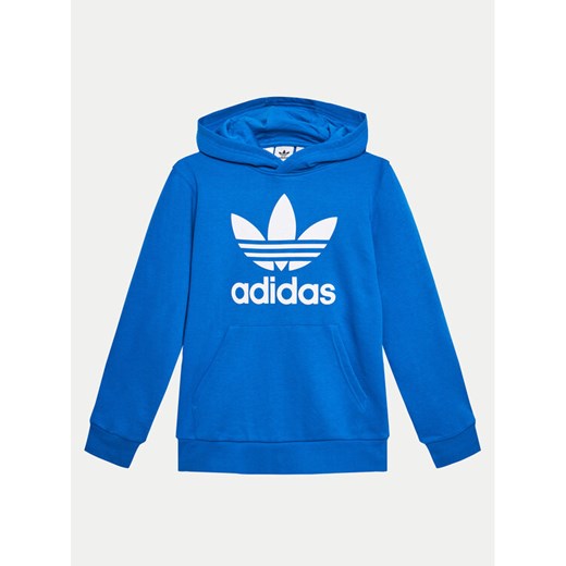 adidas Bluza adicolor Trefoil IN8468 Niebieski Regular Fit 14_15Y MODIVO