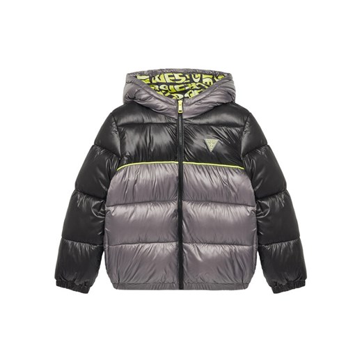 Guess Kurtka zimowa L5YL00 WEGY0 Szary Regular Fit ze sklepu MODIVO w kategorii Kurtki chłopięce - zdjęcie 183885552