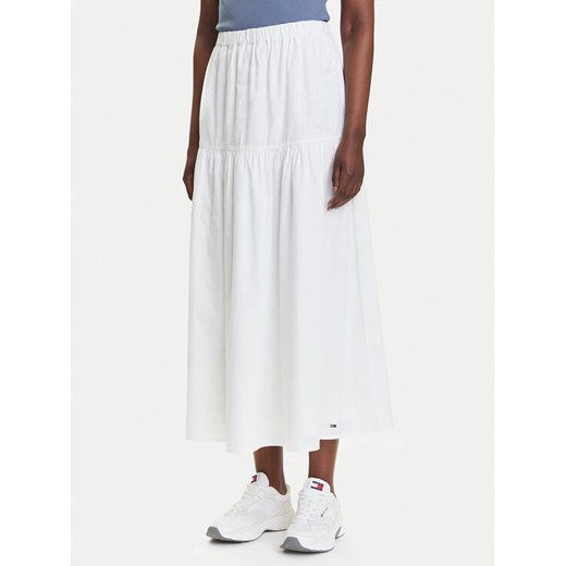 Tommy Jeans Spódnica trapezowa DW0DW20980 Biały Regular Fit ze sklepu MODIVO w kategorii Spódnice - zdjęcie 183885623
