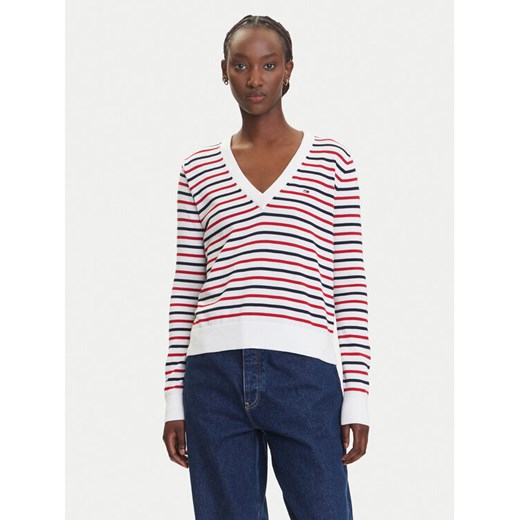 Tommy Jeans Sweter Essential DW0DW19888 Kolorowy Regular Fit ze sklepu MODIVO w kategorii Swetry damskie - zdjęcie 183885631