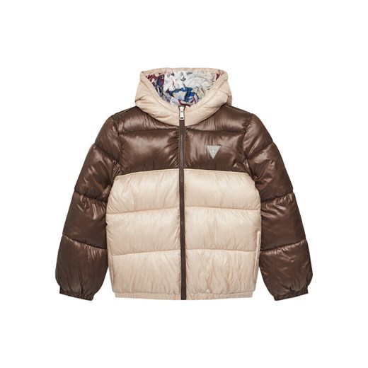 Guess Kurtka zimowa L5YL00 WEGY0 Beżowy Regular Fit ze sklepu MODIVO w kategorii Kurtki chłopięce - zdjęcie 183885632