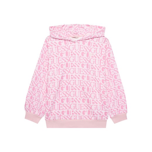 Guess Bluza J5YQ02 KAD74 Różowy Oversize ze sklepu MODIVO w kategorii Bluzy dziewczęce - zdjęcie 183885641