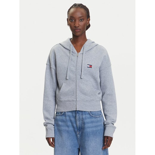 Tommy Jeans Bluza DW0DW21147 Szary Boxy Fit ze sklepu MODIVO w kategorii Bluzy damskie - zdjęcie 183885650