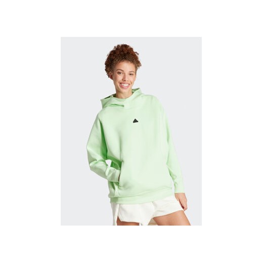 adidas Bluza Z.N.E. IS3905 Zielony Loose Fit M MODIVO