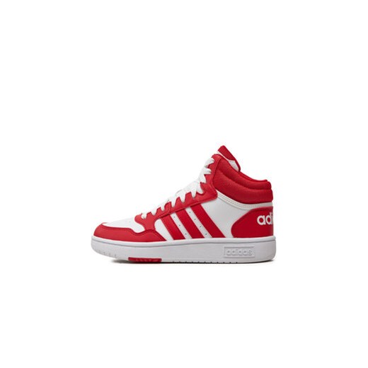 adidas Sneakersy Hoops Mid IG3718 Biały 38_23 MODIVO