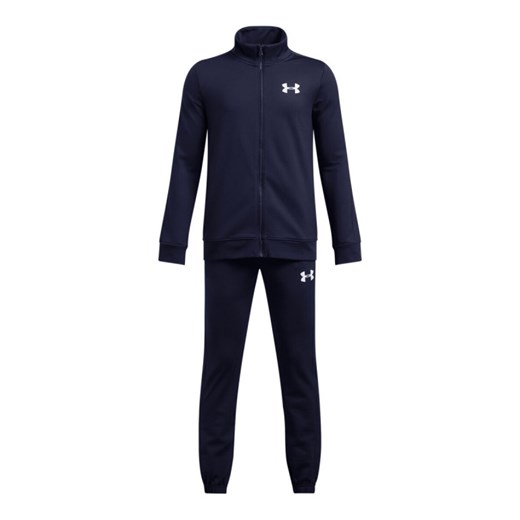 Chłopięcy dres komplet treningowy Under Armour UA Rival Knit Track Suit - czarny ze sklepu Sportstylestory.com w kategorii Dresy chłopięce - zdjęcie 183887584