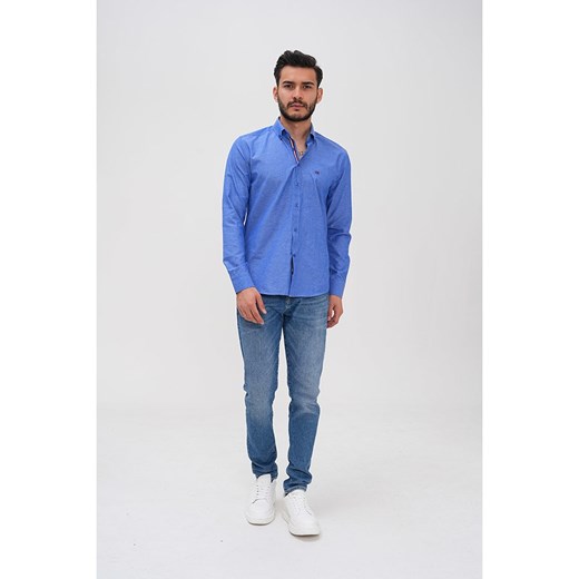 Basics &amp; More Koszula - Regular fit - w kolorze niebieskim ze sklepu Limango Polska w kategorii Koszule męskie - zdjęcie 183887743