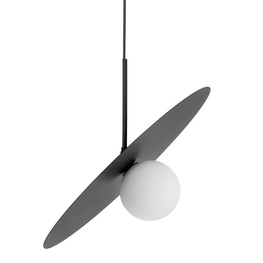 Nowoczesna lampa wisząca biało-czarna P0-N79 ze sklepu Edinos.pl w kategorii Lampy wiszące - zdjęcie 183887924