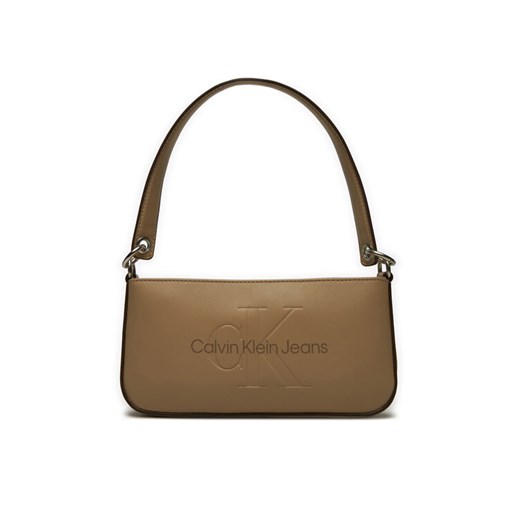 Calvin Klein Jeans Torebka Sculpted Shoulder Pouch25 Mono K60K610679 Brązowy ze sklepu MODIVO w kategorii Torebki damskie - zdjęcie 183888093
