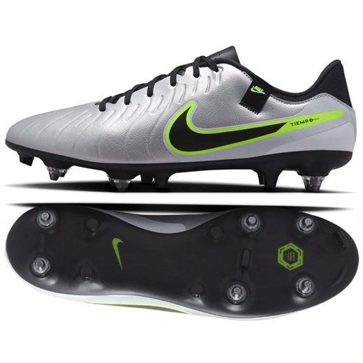 Buty Nike Tiempo Legend 10 Academy SG-Pro Ac M DV4338-001 szare ze sklepu ButyModne.pl w kategorii Buty sportowe męskie - zdjęcie 183888530