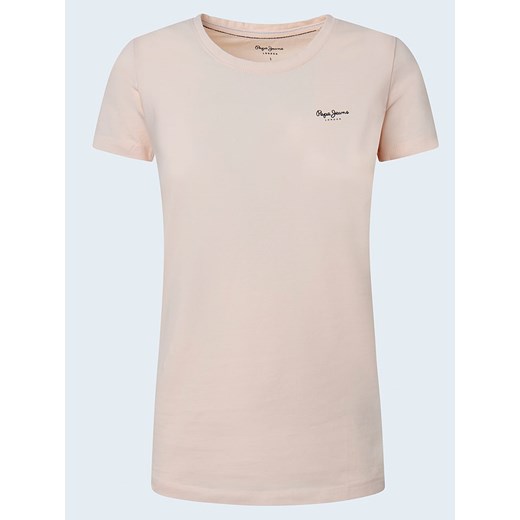 Pepe Jeans FOOTWEAR Koszulka w kolorze jasnoróżowym ze sklepu Limango Polska w kategorii Bluzki damskie - zdjęcie 183889411