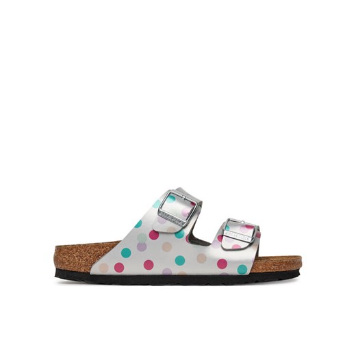 Birkenstock Klapki Arizona Kids 1029842 D Srebrny 37 MODIVO