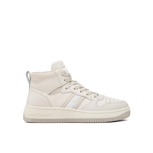 Sneakersy Tommy Jeans Tjw Retro Basket Mc Leather Mix EN0EN02205 Beżowy Tommy Jeans 37 eobuwie.pl