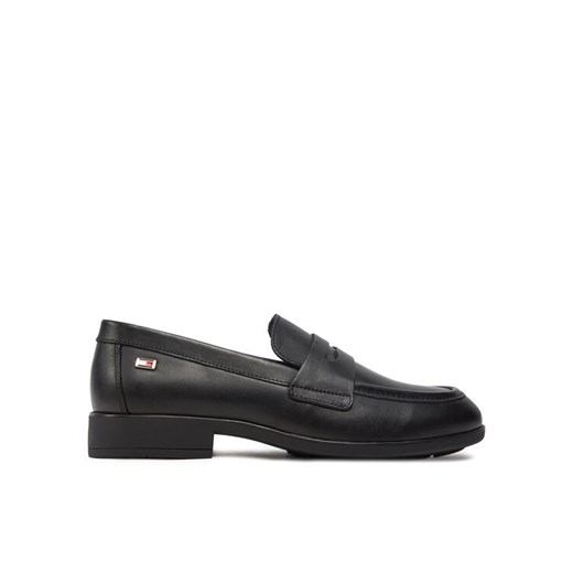 Lordsy Tommy Hilfiger Flag Leather Classic Loafer FW0FW08030 Czarny Tommy Hilfiger 36 eobuwie.pl