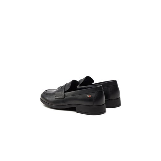 Lordsy Tommy Hilfiger Flag Leather Classic Loafer FW0FW08030 Czarny Tommy Hilfiger 36 eobuwie.pl