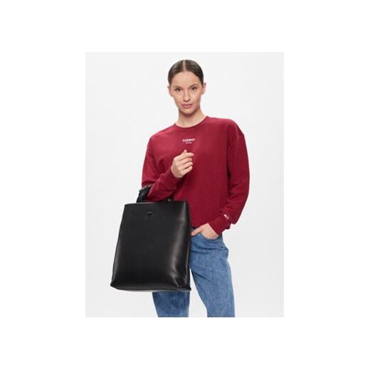 Torebka Tommy Jeans Tjw City Girl Tote AW0AW15813 Czarny Tommy Jeans 00 eobuwie.pl