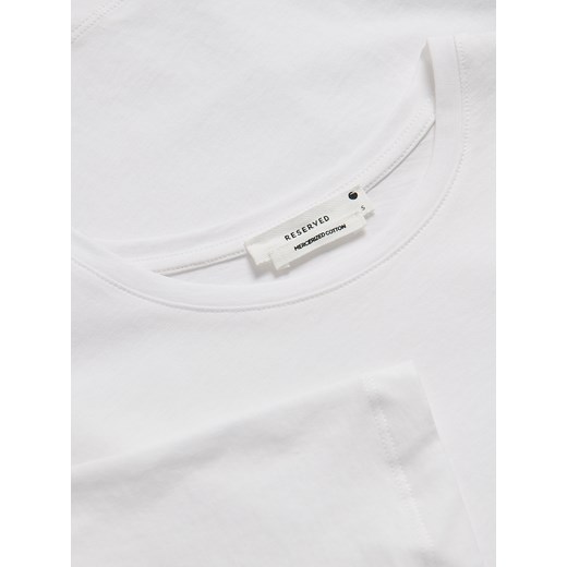 Bluzka damska Reserved z bawełny z okrągłym dekoltem 