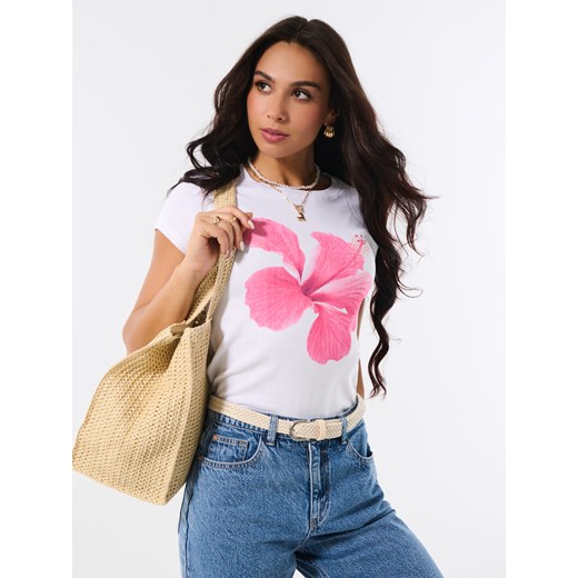 Sinsay bluzka damska z krótkim rękawem młodzieżowa 