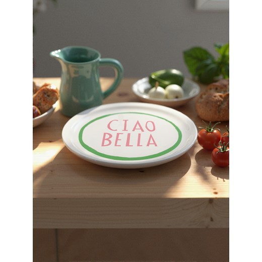 Sinsay - Talerz z napisem Ciao Bella - zielony Sinsay One Size Sinsay