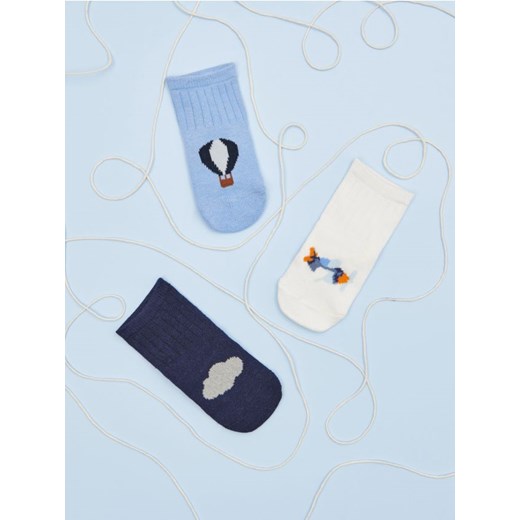 Sinsay - Skarpetki niemowlęce 3 pack - wielobarwny Sinsay 15/18 Sinsay