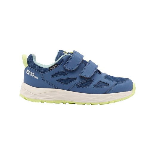 Jack Wolfskin Sneakersy &quot;Woodland 2 Texapore&quot; w kolorze niebiesko-limonkowym ze sklepu Limango Polska w kategorii Buty sportowe dziecięce - zdjęcie 183892913