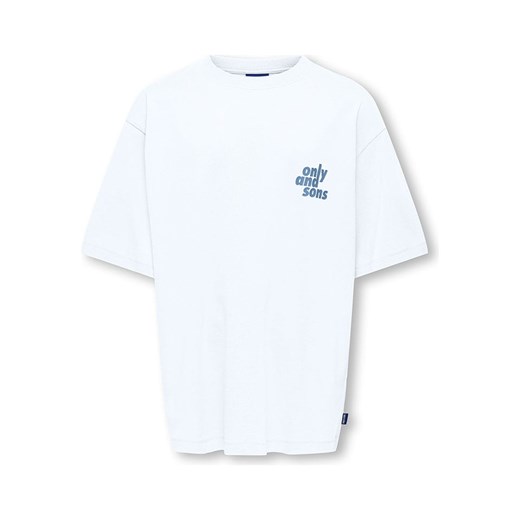 ONLY &amp; SONS Junior Koszulka &quot;Blake&quot; w kolorze białym ze sklepu Limango Polska w kategorii T-shirty chłopięce - zdjęcie 183893213