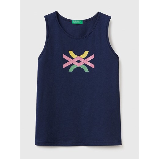 Benetton Top w kolorze granatowym ze sklepu Limango Polska w kategorii Bluzki dziewczęce - zdjęcie 183893332