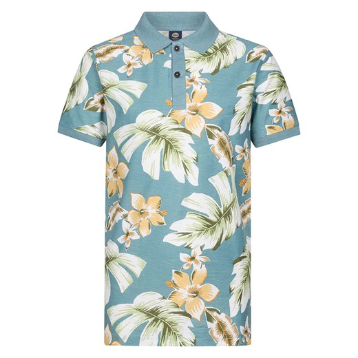 Petrol Industries Koszulka polo w kolorze błękitno-beżowym ze sklepu Limango Polska w kategorii T-shirty chłopięce - zdjęcie 183893411