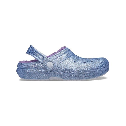 Crocs Chodaki &quot;Frosted Glitter&quot; w kolorze błękitno-fioletowym ze sklepu Limango Polska w kategorii Klapki dziecięce - zdjęcie 183893753