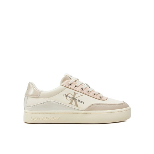 Calvin Klein Jeans Sneakersy Classic Cupsole Low Lace Lth Ml YW0YW01527 Różowy ze sklepu MODIVO w kategorii Buty sportowe damskie - zdjęcie 183894912
