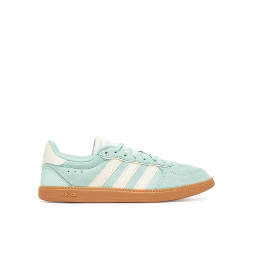 adidas Sneakersy BREAKNET SLEEK SUEDE IH5469 Niebieski ze sklepu MODIVO w kategorii Buty sportowe damskie - zdjęcie 183894964