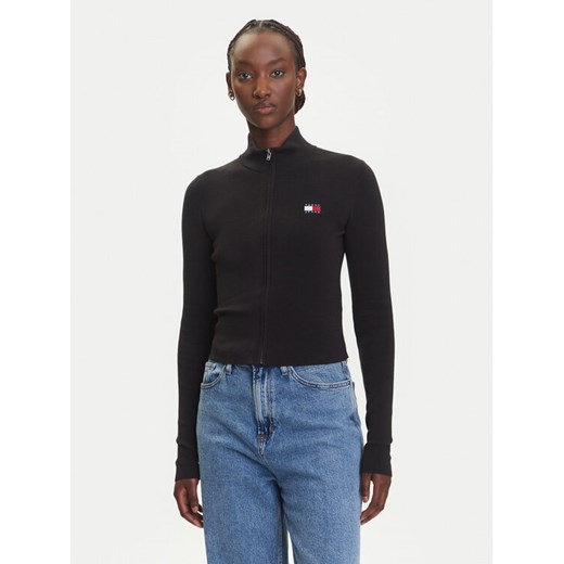 Tommy Jeans Kardigan DW0DW20967 Czarny Slim Fit ze sklepu MODIVO w kategorii Swetry damskie - zdjęcie 183894983