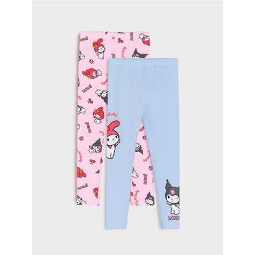 Sinsay - Legginsy 2 pack Kuromi - fioletowy ze sklepu Sinsay w kategorii Spodnie dziewczęce - zdjęcie 183896412
