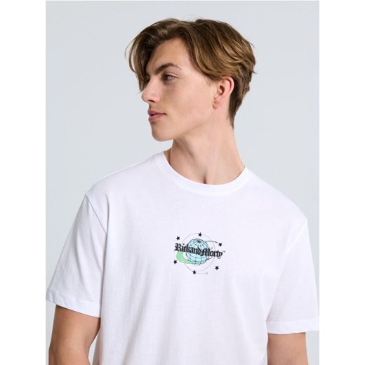 Sinsay - Koszulka z nadrukiem na plecach Rick and Morty - biały ze sklepu Sinsay w kategorii T-shirty męskie - zdjęcie 183897742