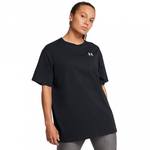 Damski t-shirt basic Under Armour UA BF Oversized Logo - czarny ze sklepu Sportstylestory.com w kategorii Bluzki damskie - zdjęcie 183897861