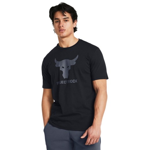 Męska koszulka treningowa Under Armour Project Rock Brahma Bull - czarna ze sklepu Sportstylestory.com w kategorii T-shirty męskie - zdjęcie 183897902